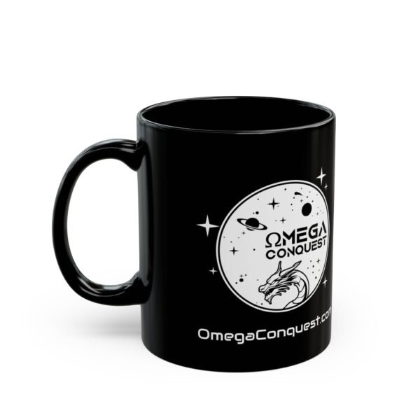 Omega Conquest Black Mug - 11oz