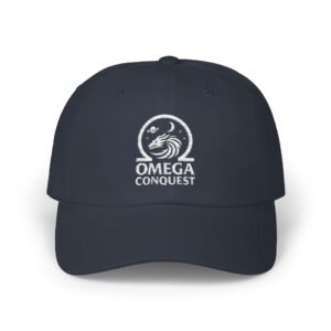 Omega Conquest Classic Cap (white label) - Cool Space Dragon Design