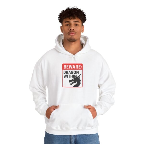 Dragon Within Hoodie, Great for Men's and Women's, Fantasy Lovers, Gamers, Martial Arts or Cool Casual Streetwear Unisex Pullover, Gift Idea - Image 4