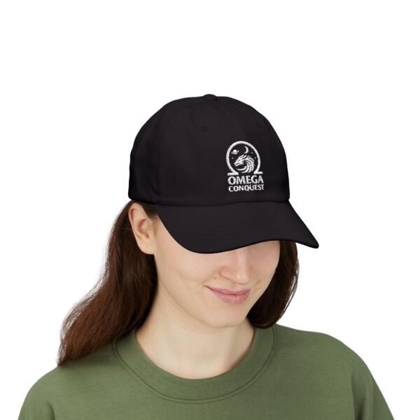 Omega Conquest Classic Cap (white label) - Cool Space Dragon Design - Image 8
