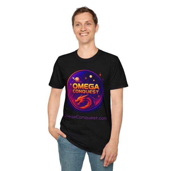 Omega Conquest Cosmic Dragon T-Shirt for Science Fiction Fan Merchandise - Image 13