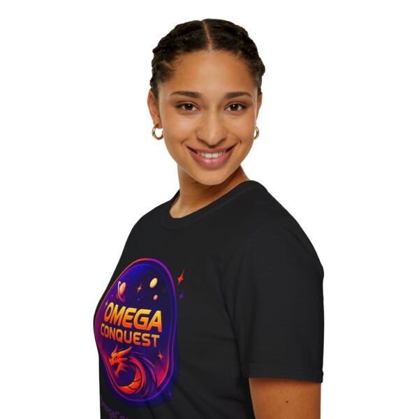 Omega Conquest Cosmic Dragon T-Shirt for Science Fiction Fan Merchandise - Image 14