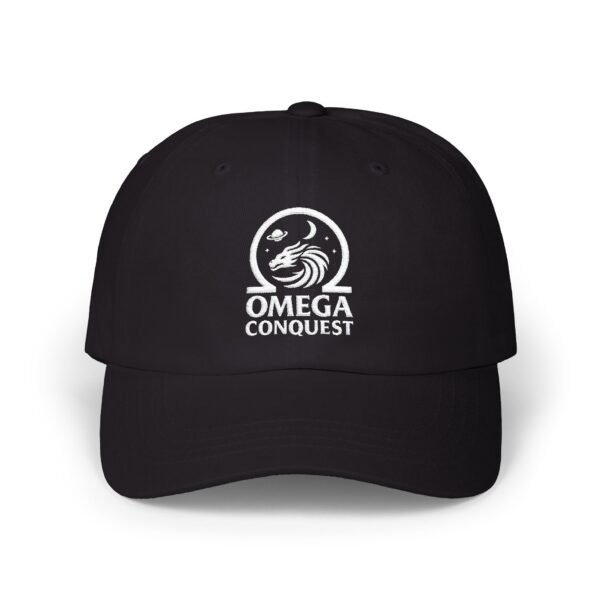 Omega Conquest Classic Cap (white label) - Cool Space Dragon Design - Image 5